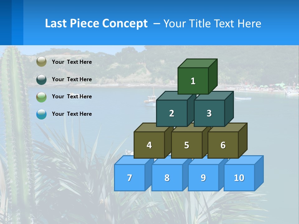 A Large Body Of Water With Boats In It PowerPoint Template