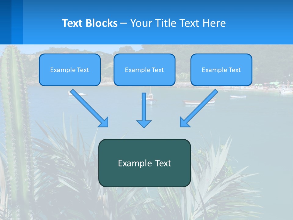 A Large Body Of Water With Boats In It PowerPoint Template