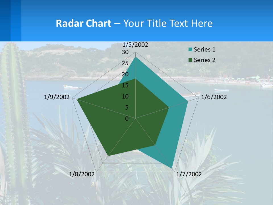 A Large Body Of Water With Boats In It PowerPoint Template