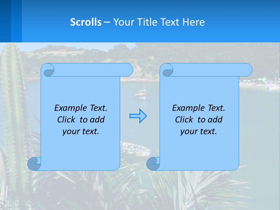 A Large Body Of Water With Boats In It PowerPoint Template