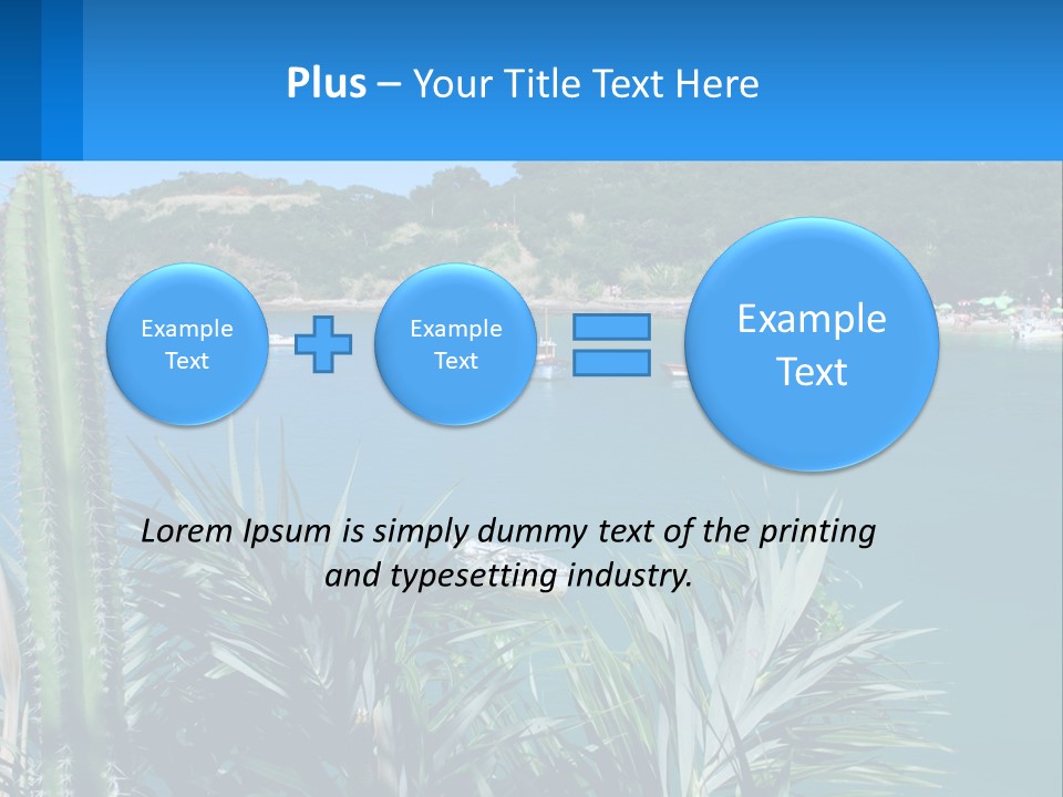 A Large Body Of Water With Boats In It PowerPoint Template