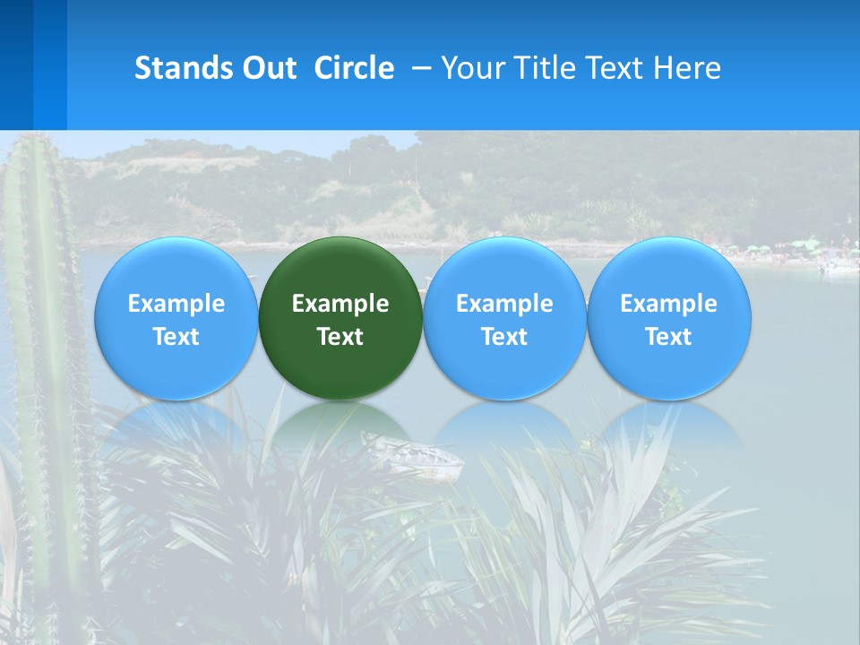 A Large Body Of Water With Boats In It PowerPoint Template