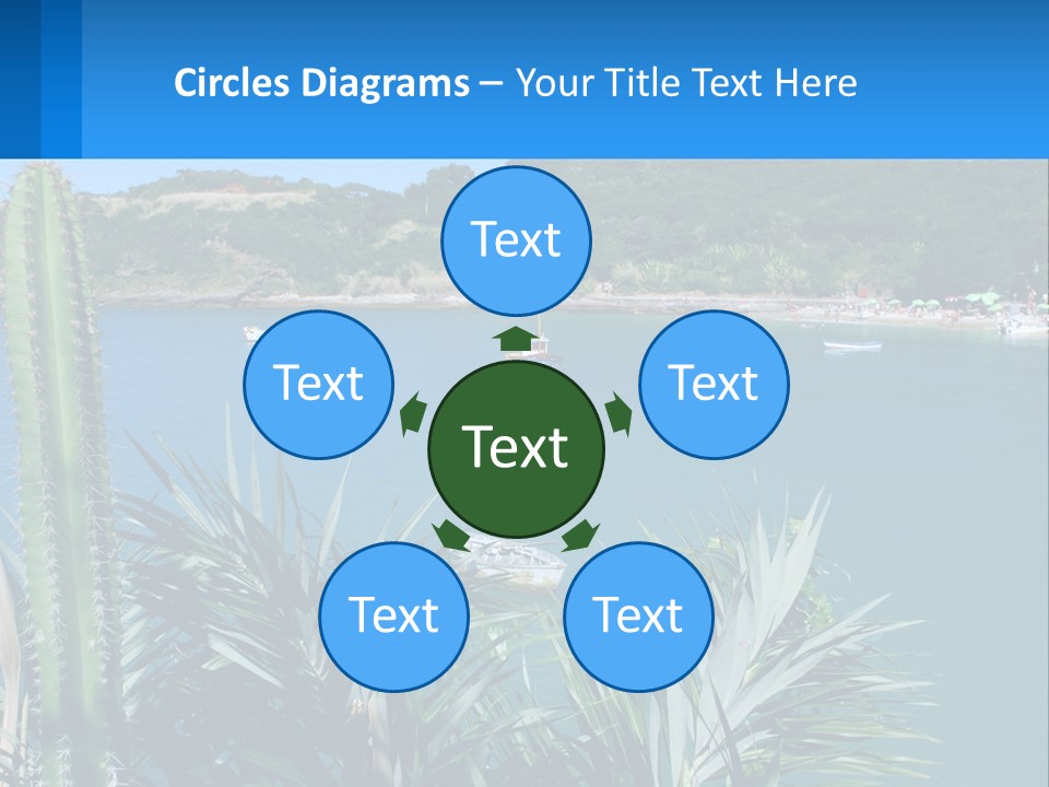 A Large Body Of Water With Boats In It PowerPoint Template