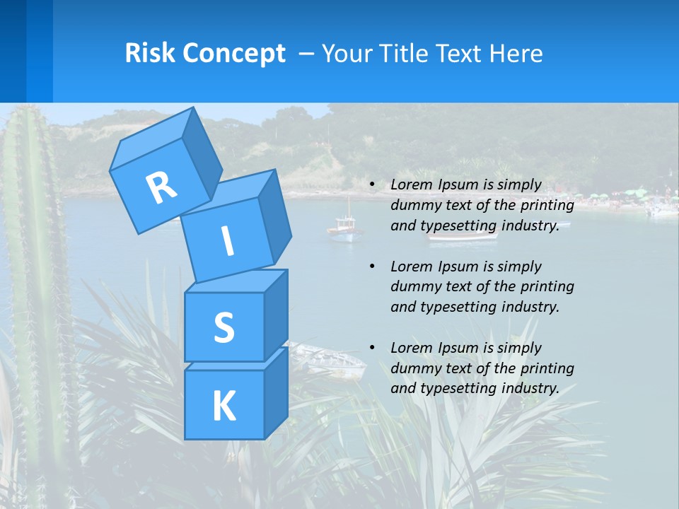 A Large Body Of Water With Boats In It PowerPoint Template