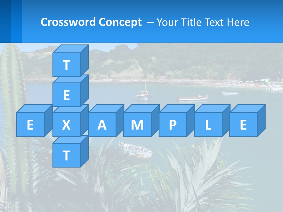 A Large Body Of Water With Boats In It PowerPoint Template