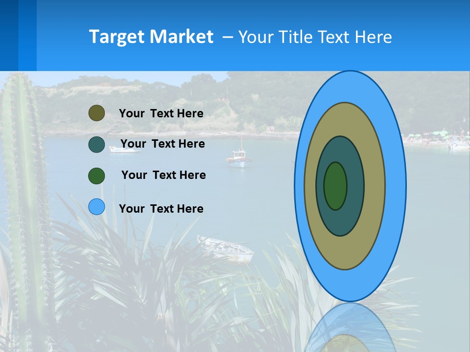 A Large Body Of Water With Boats In It PowerPoint Template