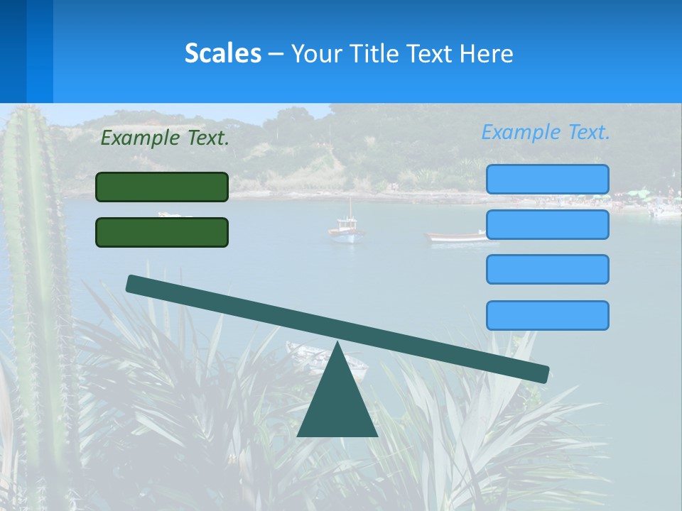 A Large Body Of Water With Boats In It PowerPoint Template