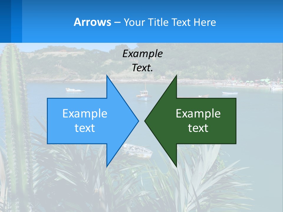 A Large Body Of Water With Boats In It PowerPoint Template