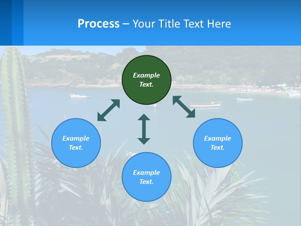 A Large Body Of Water With Boats In It PowerPoint Template