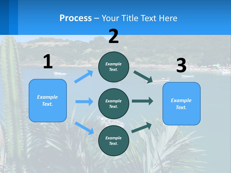 A Large Body Of Water With Boats In It PowerPoint Template