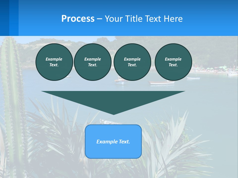 A Large Body Of Water With Boats In It PowerPoint Template