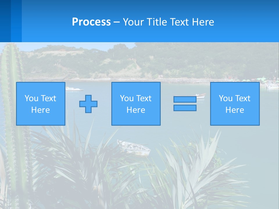 A Large Body Of Water With Boats In It PowerPoint Template
