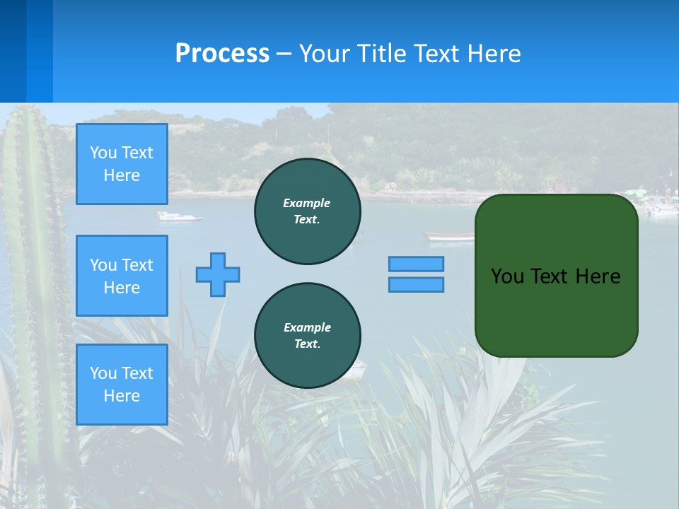 A Large Body Of Water With Boats In It PowerPoint Template