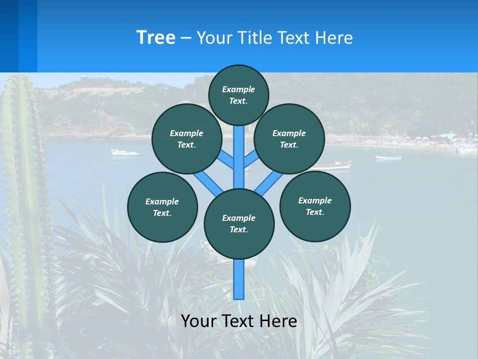 A Large Body Of Water With Boats In It PowerPoint Template