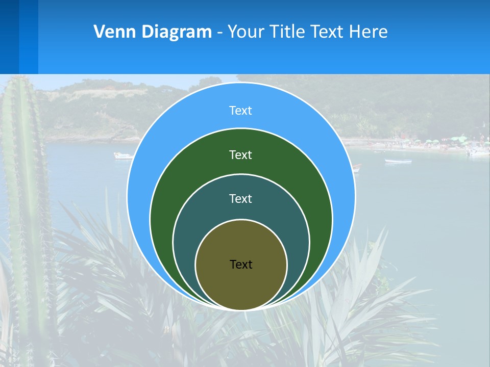 A Large Body Of Water With Boats In It PowerPoint Template