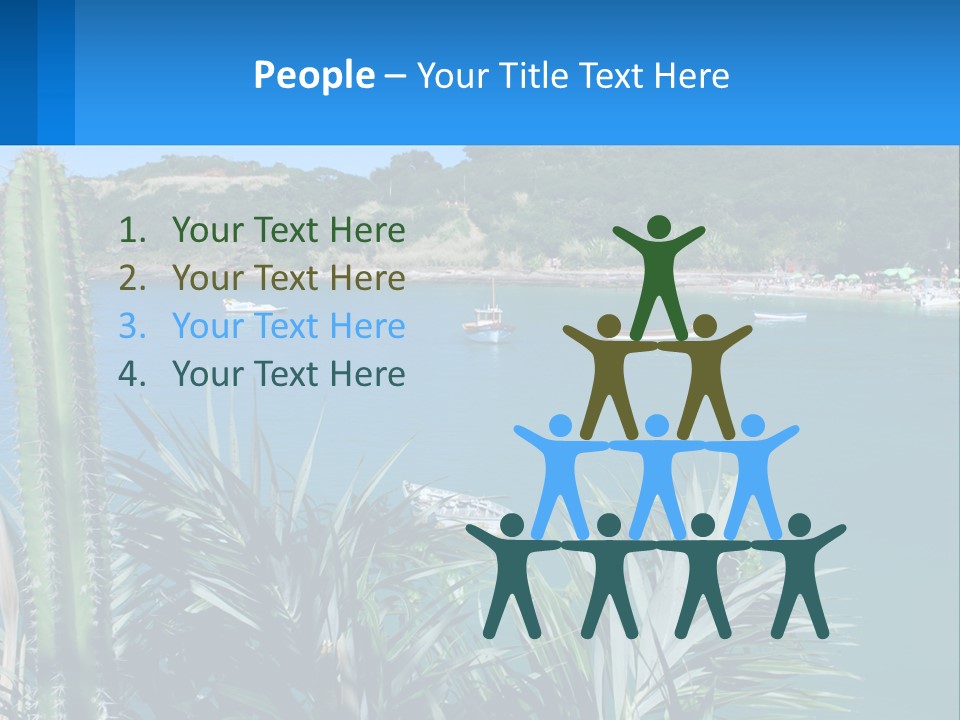 A Large Body Of Water With Boats In It PowerPoint Template