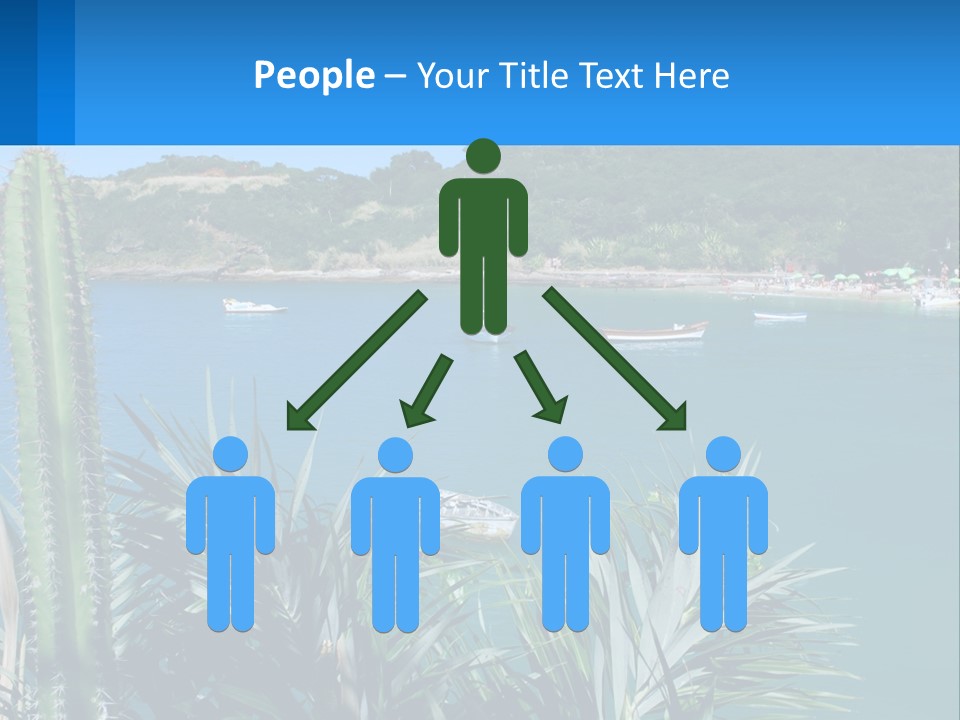 A Large Body Of Water With Boats In It PowerPoint Template