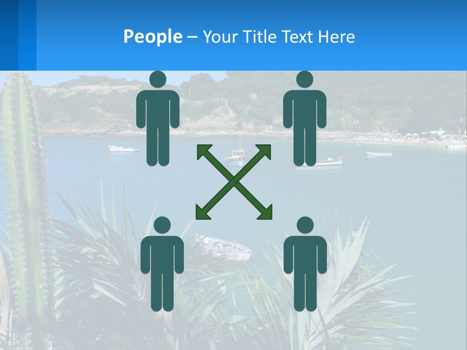 A Large Body Of Water With Boats In It PowerPoint Template