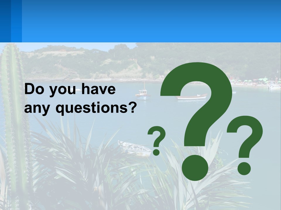 A Large Body Of Water With Boats In It PowerPoint Template