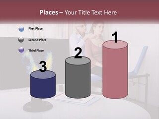 A Man And Woman Sitting In Front Of A Computer Screen PowerPoint Template