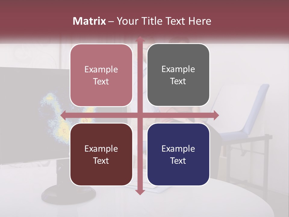 A Man And Woman Sitting In Front Of A Computer Screen PowerPoint Template