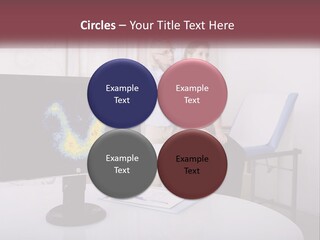 A Man And Woman Sitting In Front Of A Computer Screen PowerPoint Template