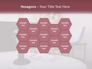 A Man And Woman Sitting In Front Of A Computer Screen PowerPoint Template