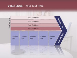 A Man And Woman Sitting In Front Of A Computer Screen PowerPoint Template