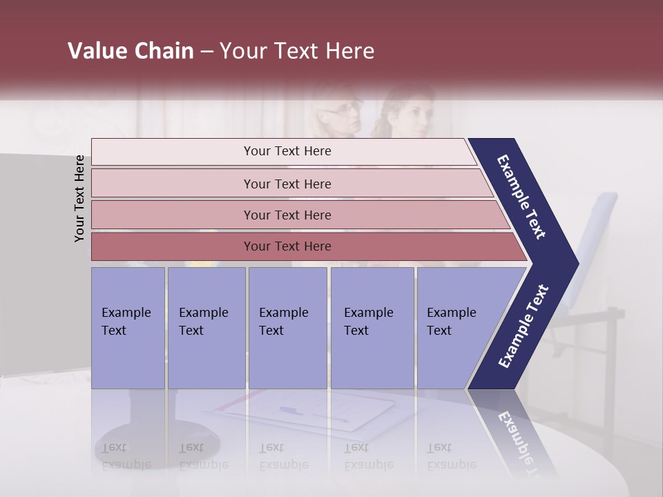 A Man And Woman Sitting In Front Of A Computer Screen PowerPoint Template