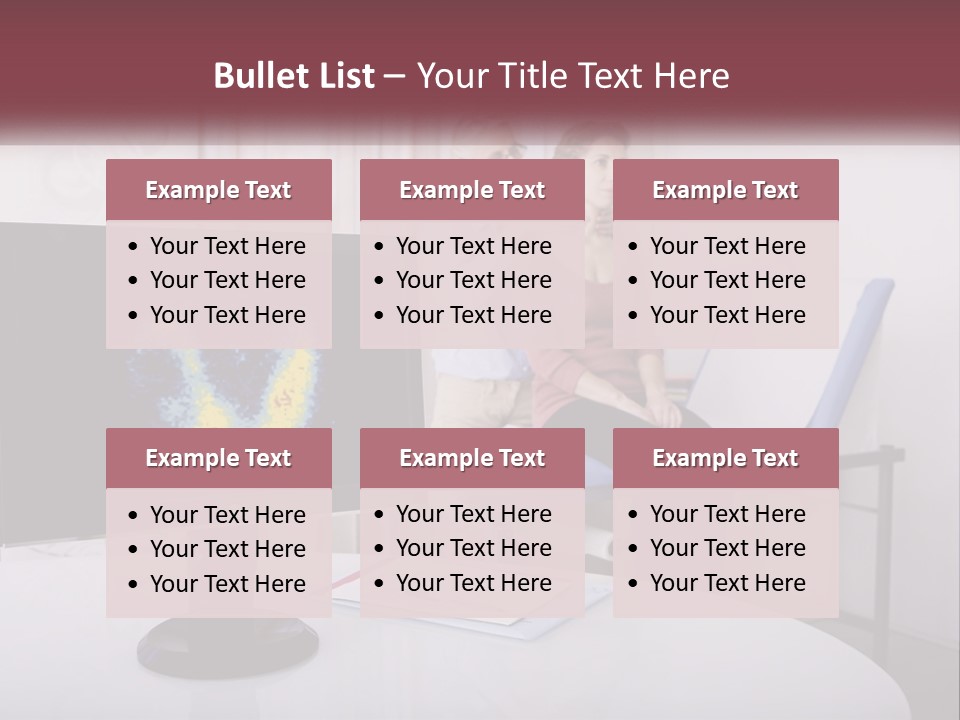A Man And Woman Sitting In Front Of A Computer Screen PowerPoint Template