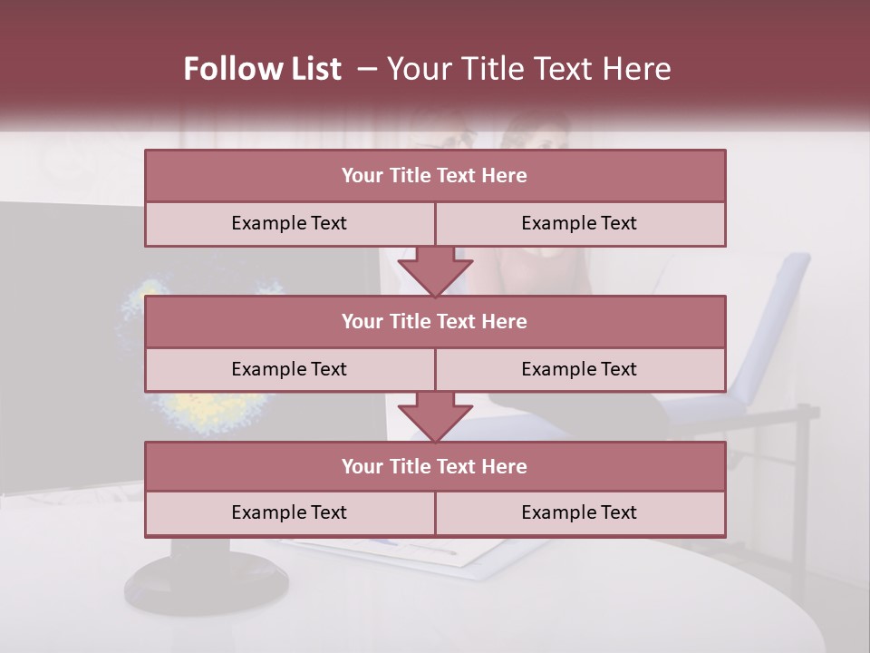 A Man And Woman Sitting In Front Of A Computer Screen PowerPoint Template