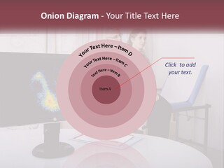 A Man And Woman Sitting In Front Of A Computer Screen PowerPoint Template