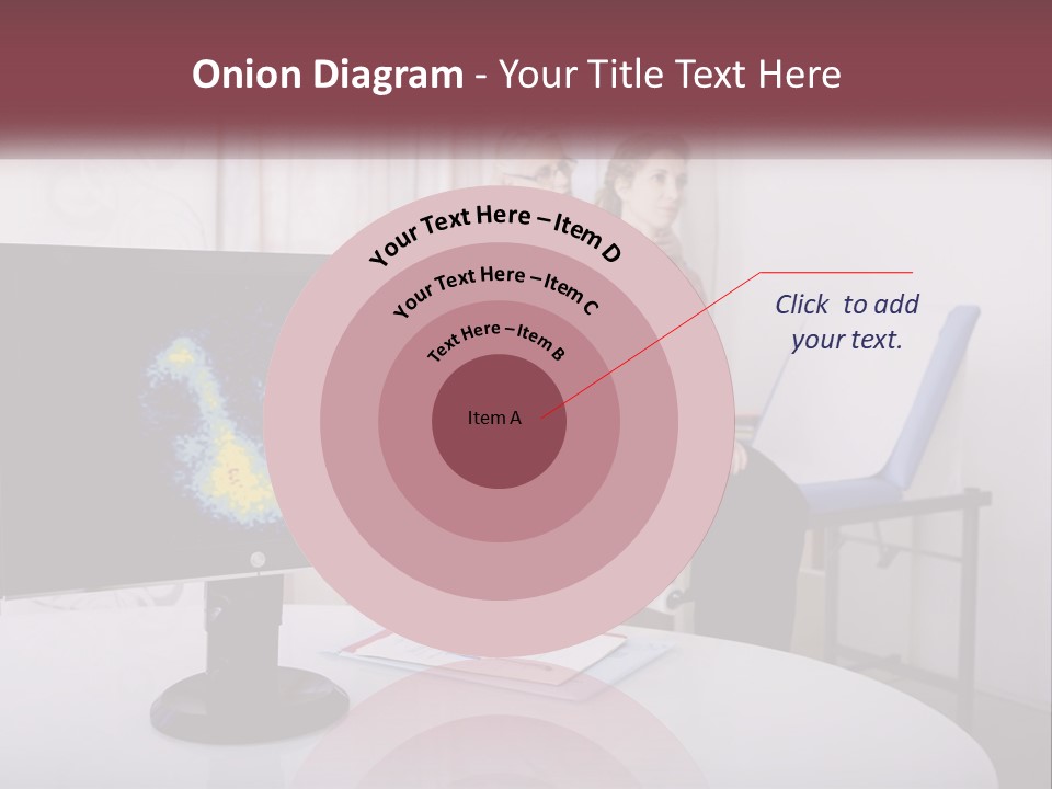 A Man And Woman Sitting In Front Of A Computer Screen PowerPoint Template