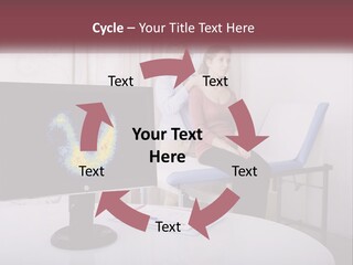 A Man And Woman Sitting In Front Of A Computer Screen PowerPoint Template