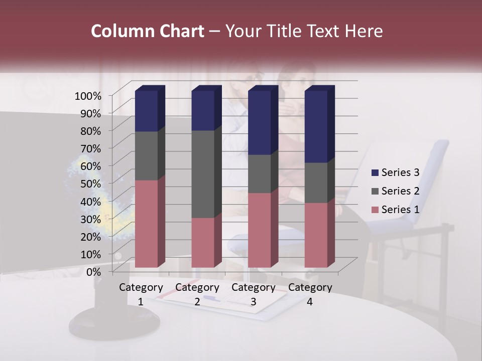 A Man And Woman Sitting In Front Of A Computer Screen PowerPoint Template