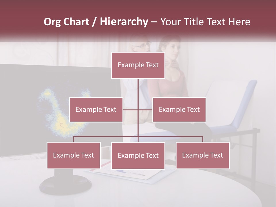 A Man And Woman Sitting In Front Of A Computer Screen PowerPoint Template