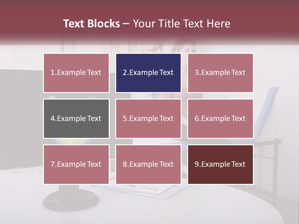 A Man And Woman Sitting In Front Of A Computer Screen PowerPoint Template