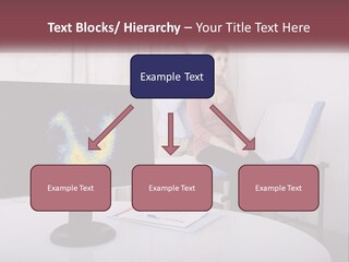 A Man And Woman Sitting In Front Of A Computer Screen PowerPoint Template