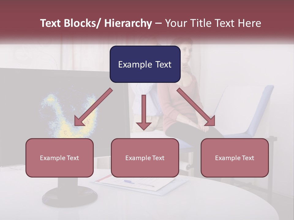 A Man And Woman Sitting In Front Of A Computer Screen PowerPoint Template