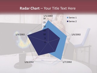 A Man And Woman Sitting In Front Of A Computer Screen PowerPoint Template