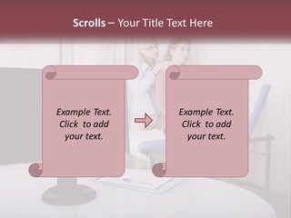 A Man And Woman Sitting In Front Of A Computer Screen PowerPoint Template