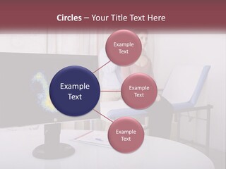 A Man And Woman Sitting In Front Of A Computer Screen PowerPoint Template