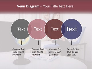 A Man And Woman Sitting In Front Of A Computer Screen PowerPoint Template