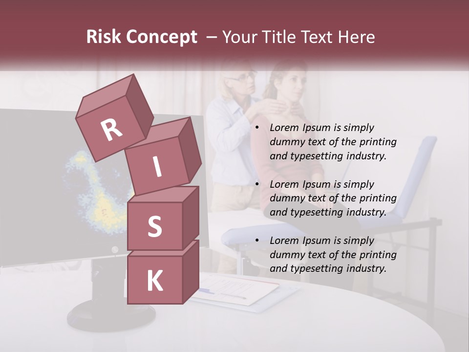 A Man And Woman Sitting In Front Of A Computer Screen PowerPoint Template