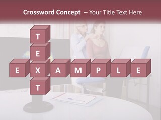 A Man And Woman Sitting In Front Of A Computer Screen PowerPoint Template