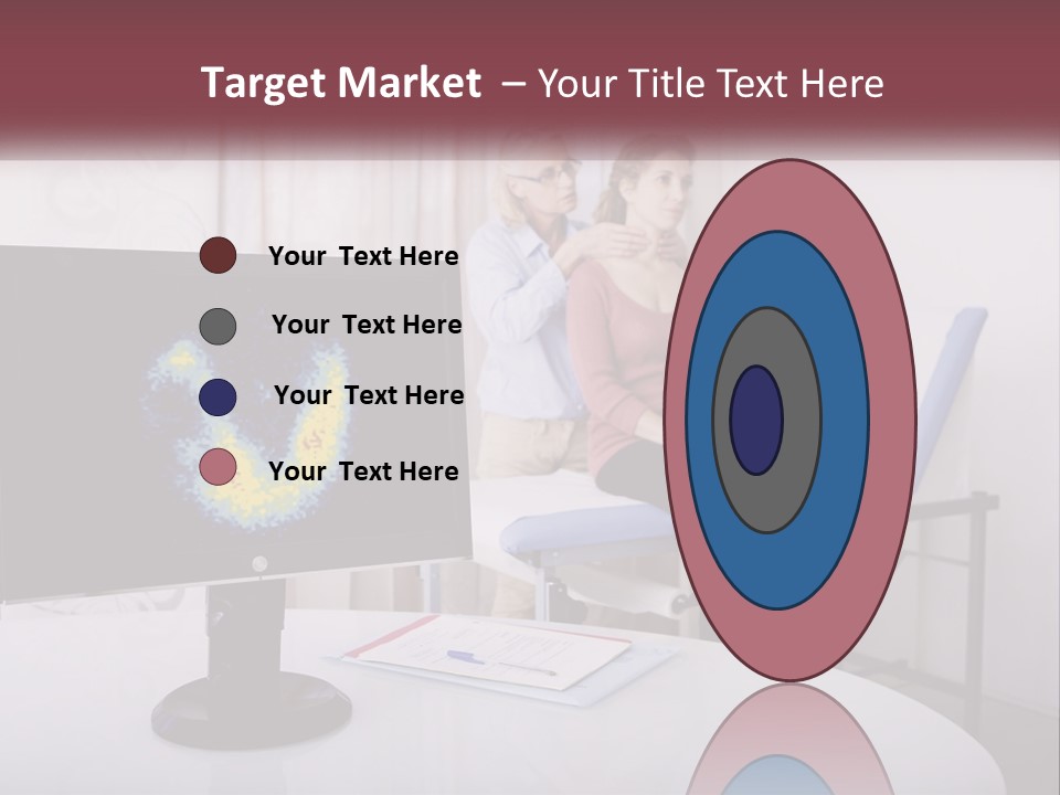 A Man And Woman Sitting In Front Of A Computer Screen PowerPoint Template