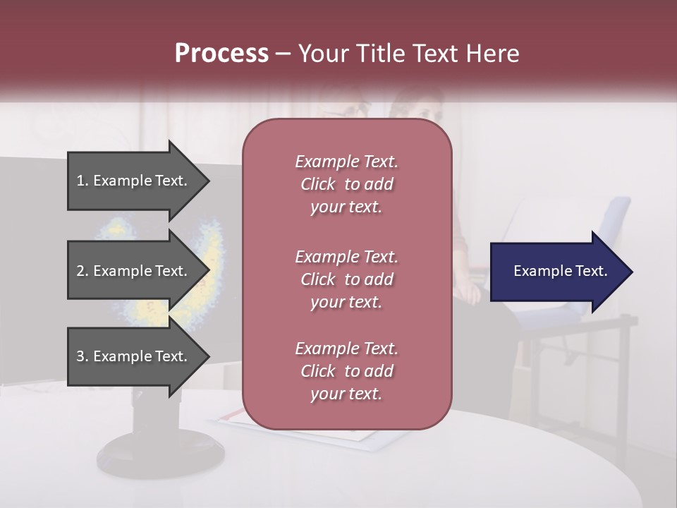 A Man And Woman Sitting In Front Of A Computer Screen PowerPoint Template