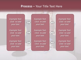 A Man And Woman Sitting In Front Of A Computer Screen PowerPoint Template
