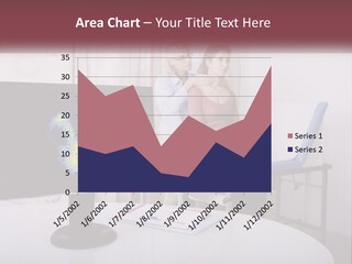 A Man And Woman Sitting In Front Of A Computer Screen PowerPoint Template