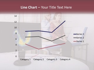 A Man And Woman Sitting In Front Of A Computer Screen PowerPoint Template